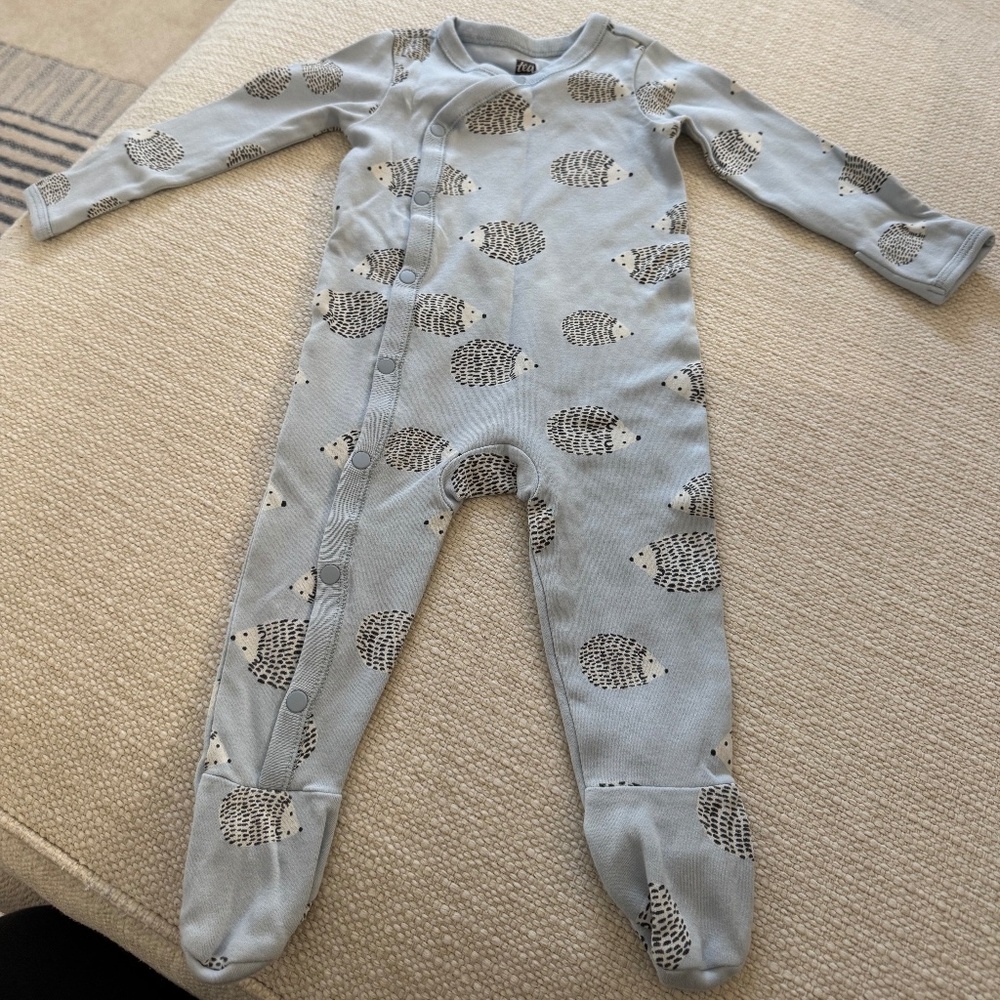 Tea Collection long sleeve snap footie